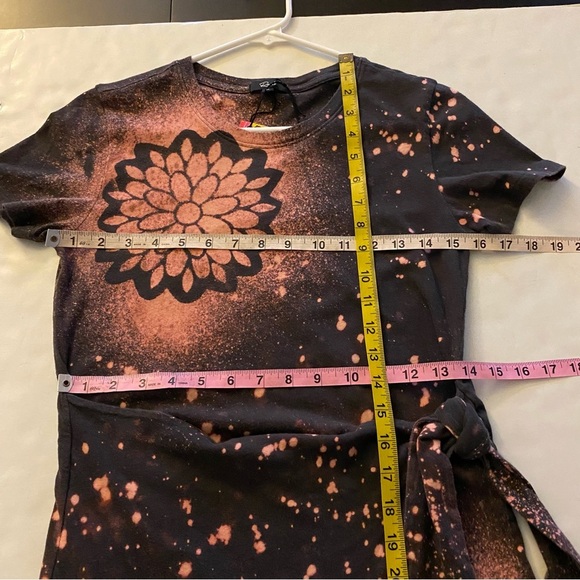 Rails Tie Front Edie Jersey Dress Womens Size XS Upcycled Floral Mandala Casual - Picture 12 of 15